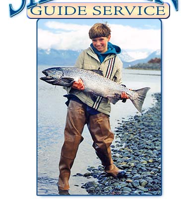Kenai Peninsula guided stream fishing on the Anchor River, Ninilchik River, Kasilof River, Deep Creek and Homer Spit lagoon